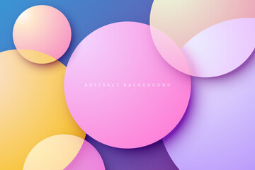 modern realistic colorful bubble abstract background