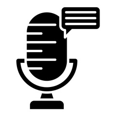 Podcast Glyph Icon