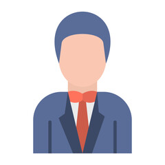 Groom Flat Multicolor Icon