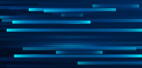 Abstract glowing straight lines on dark blue background. Stripe lines design. Modern shiny blue geometric rectangle pattern. Futuristic technology concept. Vector illustration