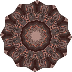 Beautiful round pattern. Vector file for designs.