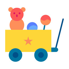 Obraz premium Toy Flat Multicolor Icon