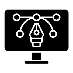 Graphic Design Glyph Icon