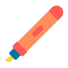 Marker Flat Multicolor Icon