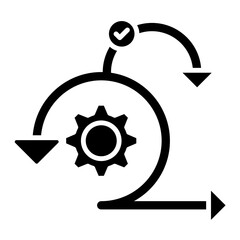 Sprint Glyph Icon