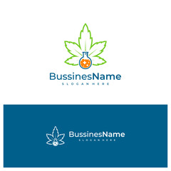 Lab Cannabis logo vector template. Creative Cannabis logo design concepts