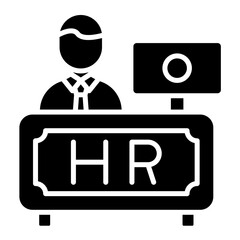 Hr Department Glyph Icon