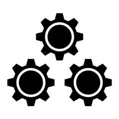 Business Settings Glyph Icon