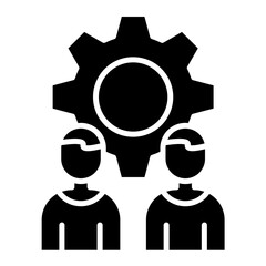 Business Team Glyph Icon