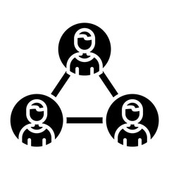Colleagues Glyph Icon