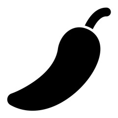 Chili Glyph Icon