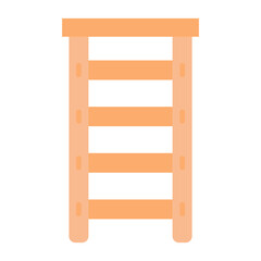 Ladder Flat Multicolor Icon