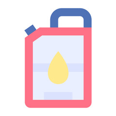 Fuel Flat Multicolor Icon