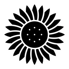 Sunflower Glyph Icon