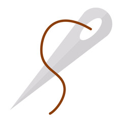 Needle Flat Multicolor Icon