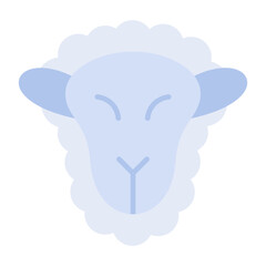 Sheep Flat Multicolor Icon