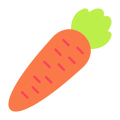 Carrots Flat Multicolor Icon