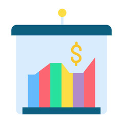 Presentation Flat Multicolor Icon