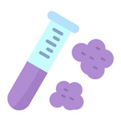 Chemical Reaction Flat Multicolor Icon