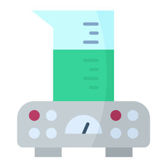Scale Chemical Flat Multicolor Icon