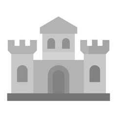 Fortress Flat Multicolor Icon