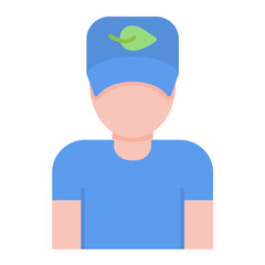 Ecologist Flat Multicolor Icon