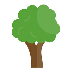 Tree Flat Multicolor Icon