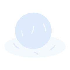 Ice Melting Flat Multicolor Icon