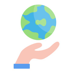 Save Planet Flat Multicolor Icon