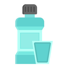 Mouthwash Flat Multicolor Icon