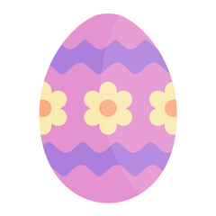 Chocolate Egg Flat Multicolor Icon