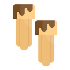 Churros Flat Multicolor Icon