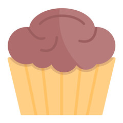 Muffin Flat Multicolor Icon