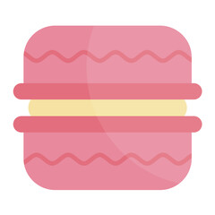 Macaron Flat Multicolor Icon