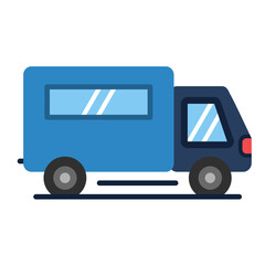 Van Flat Multicolor Icon