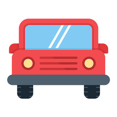 Car Flat Multicolor Icon