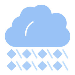 Hailstorm Flat Multicolor Icon