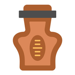 Ashes Flat Multicolor Icon