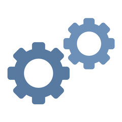 Gear Flat Multicolor Icon