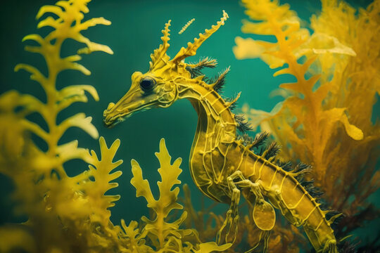  Leafy Sea Dragon Photography in the Middle of Leaf
