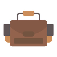 Camera Bag Flat Multicolor Icon