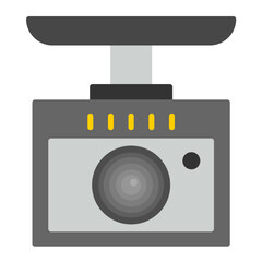 Camera Drive Flat Multicolor Icon