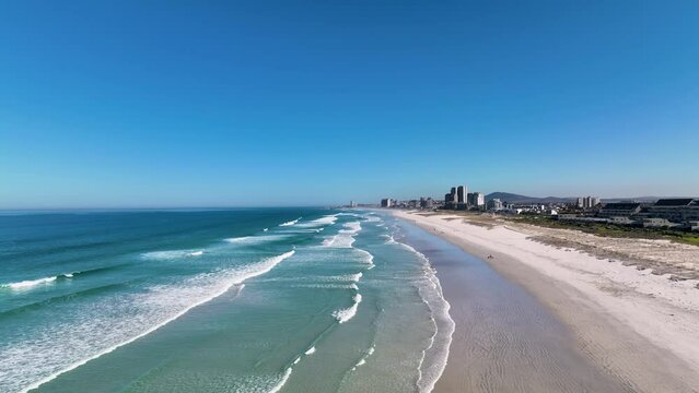 Blouberg beach fly over and timelapse