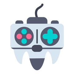 Game Console Flat Multicolor Icon