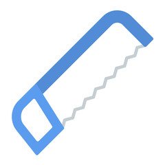 Hacksaw Flat Multicolor Icon