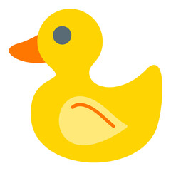 Rubber Duck Flat Multicolor Icon