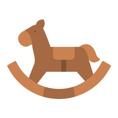 Toy Horse Flat Multicolor Icon