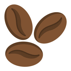 Coffee Beans Flat Multicolor Icon