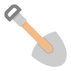 Shovel Flat Multicolor Icon
