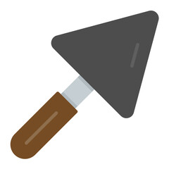 Plastering Trowel Flat Multicolor Icon
